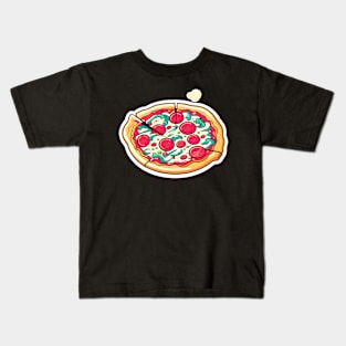 Pizza Slice Illustration Kids T-Shirt